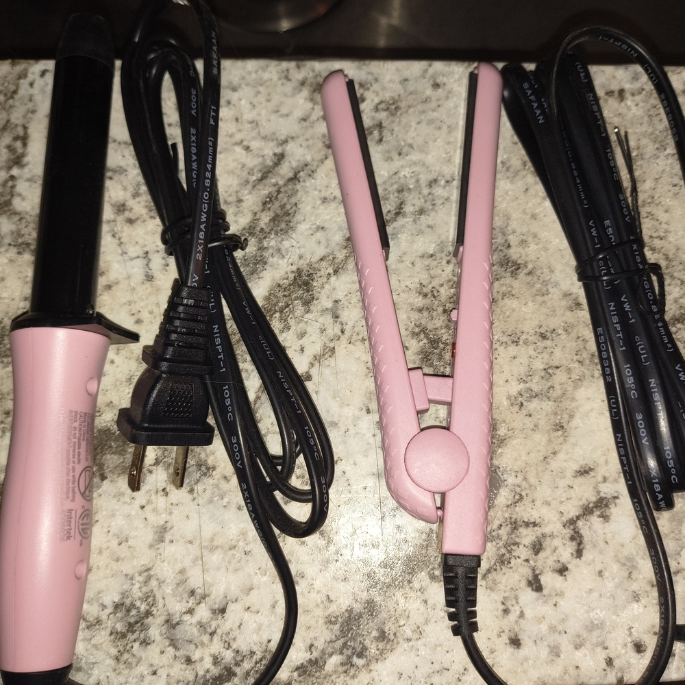 Pink Hair Styling Tools Set